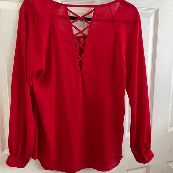 GUESS Blouse/Top Red - Picture 3 of 4
